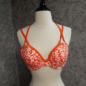 Aerie Blakey Metallic Bikini swim padded top 36C